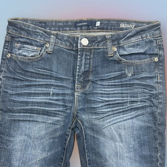 VIGOSS Women’s 7 SKINNY Blue Jeans - Picture 2 of 4